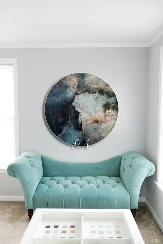 Современная абстрактная картина акрилом