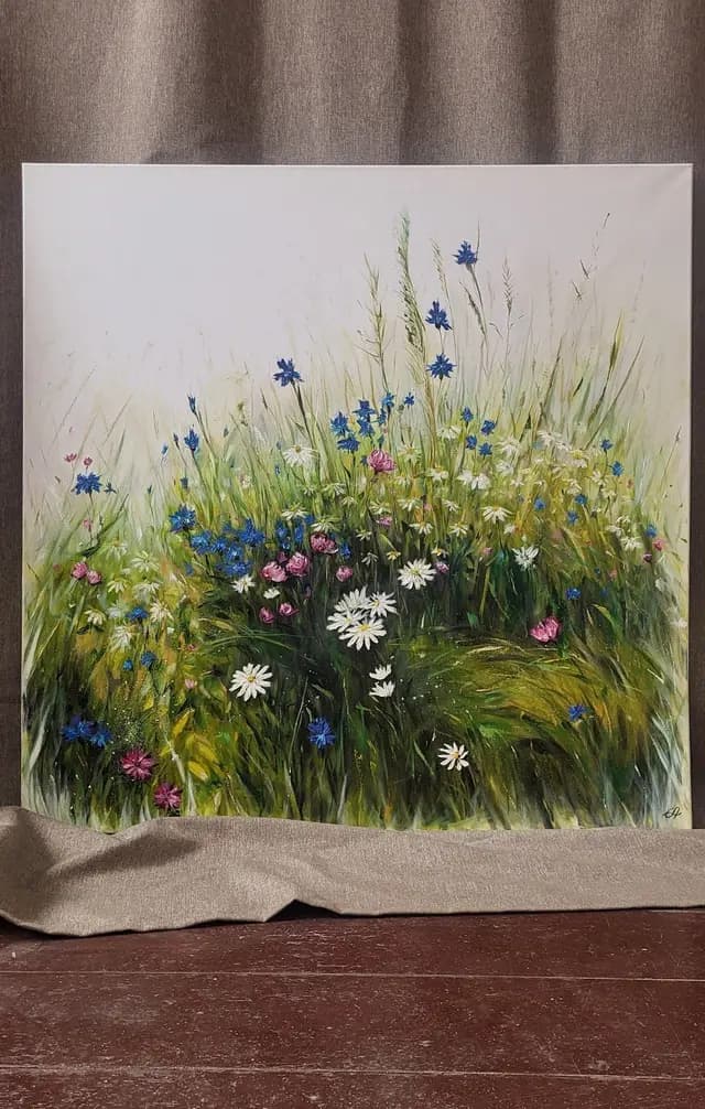 Ботаническая работа маслом